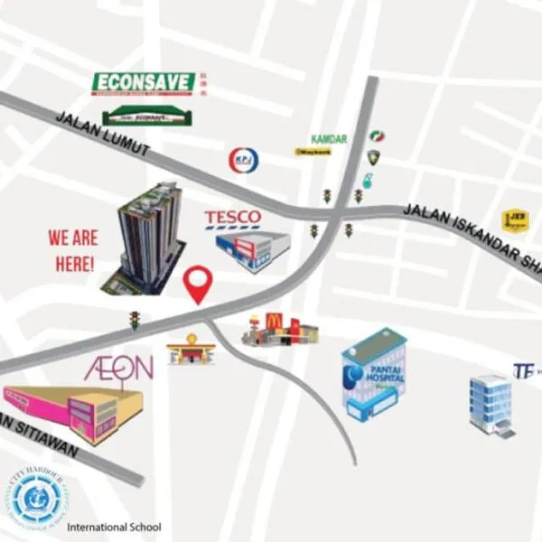 5D Homestay, hotel v destinaci Sitiawan