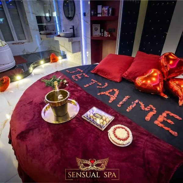 Nancy में, होटल Sensual SPA- Love ROOM Jacuzzi Hammam Terrasse
