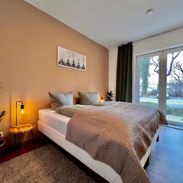 Aura - Nula #1 -2 Zimmer, 4 Betten, Küche, Balkon, Waschmaschine, hotelli kohteessa Merseburg