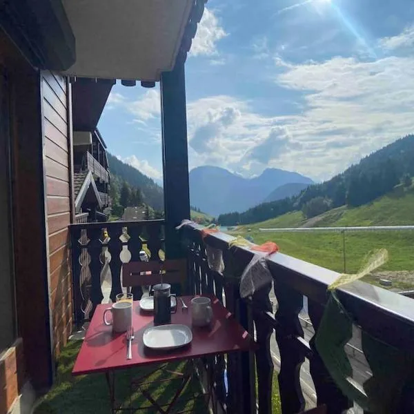 Cozy studio between the lake and the mountain，位于Le Biot的酒店