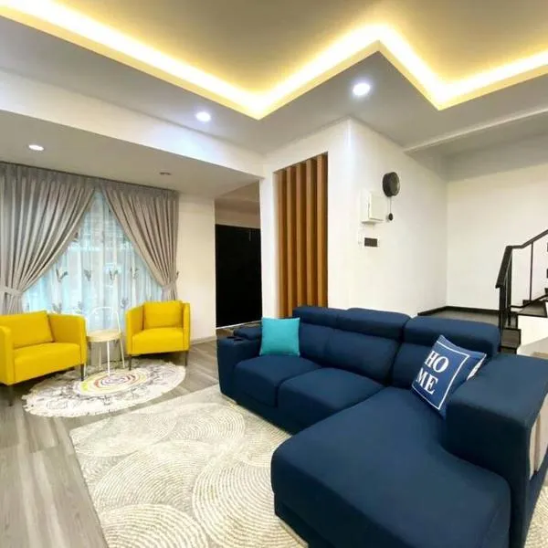 Modern Cozy House 4Room10pax @Near Sunway Carnival, hotel v destinaci Perai