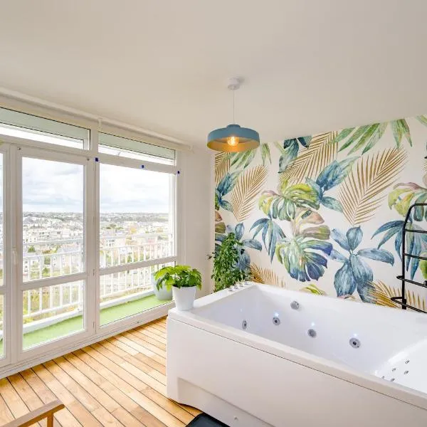 La Vigie - Appt avec jolie vue sur ville, hotel em Saint-Brieuc