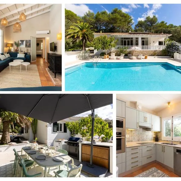 Villa Caterina authentic villa in quiet, wooded area, hotel in Es Mercadal