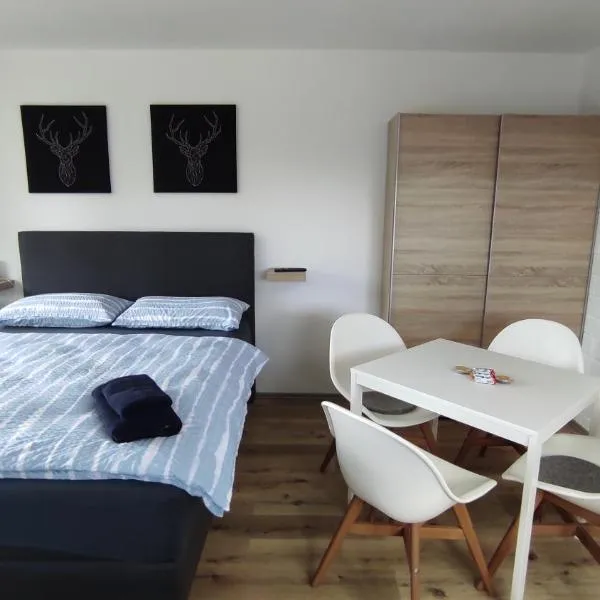 Ferienwohnung mit Blick in den Bayrischen Wald oberhalb von Sankt Engelmar, hotel v destinaci Sankt Englmar