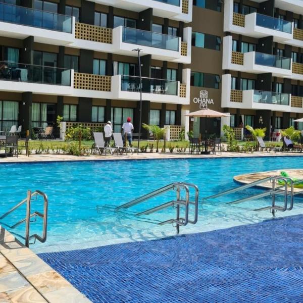Flat ManaBeach06 com Vista para Piscina 300 metros da Paria de Muro Alto Porto de Galinhas