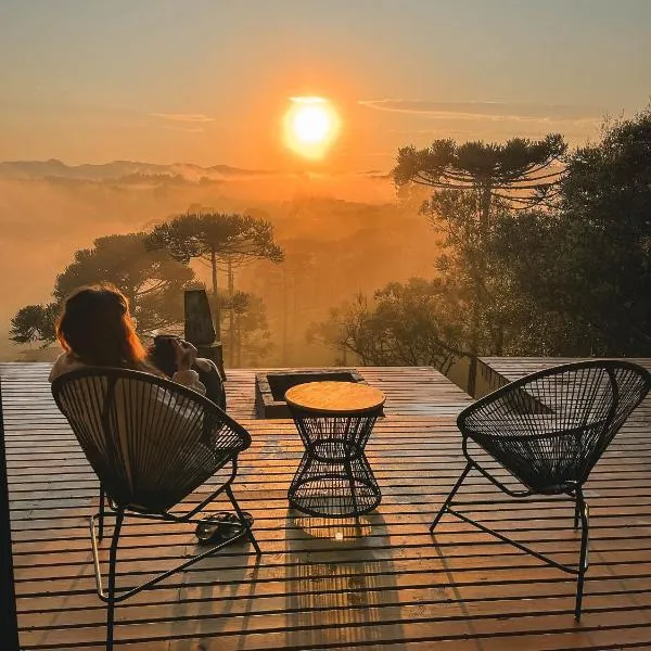 Cabana na Serra Lareira e Vista Deslumbrante, hotel in Rio Rufino
