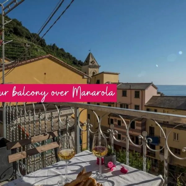 Liersena Sea View Mini Villa with AC, hotel v mestu Manarola