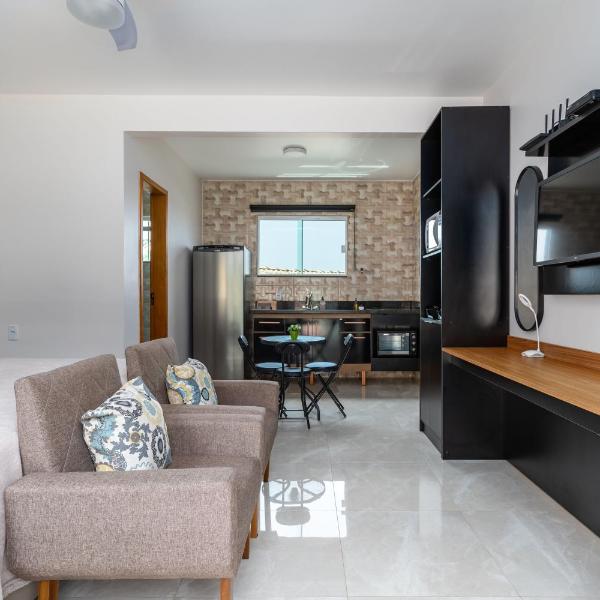 Studio com ar, garagem - Itaipuaçu - Ideal para 3 pessoas - Foto 5