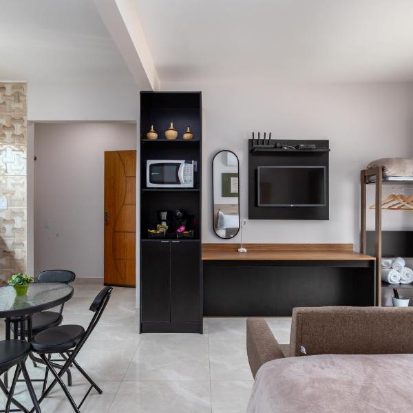 Studio com ar, garagem - Itaipuaçu - Ideal para 3 pessoas - Foto 4