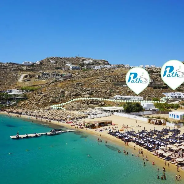 1Path Houses, Super Paradise Mykonos, hotell sihtkohas Mükonos