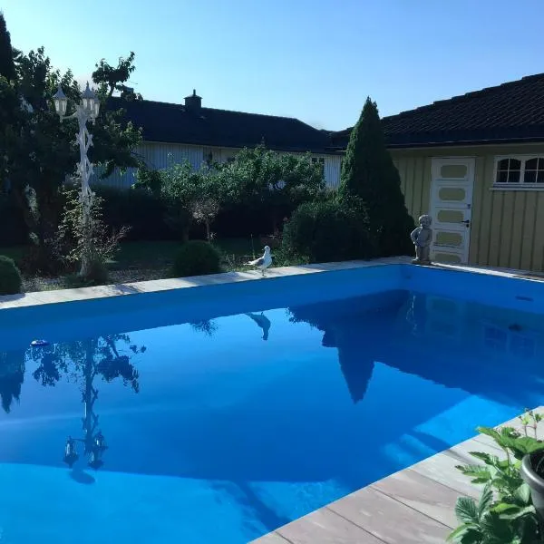 Nice house with pool, massage chair and sauna, hotel in Skien