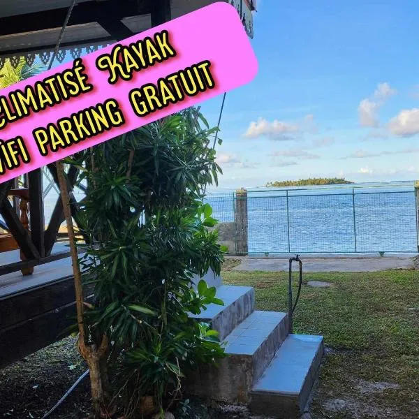 FARE Miti en bord de mer Fare Tepua Lodge, hotel v Uturoe