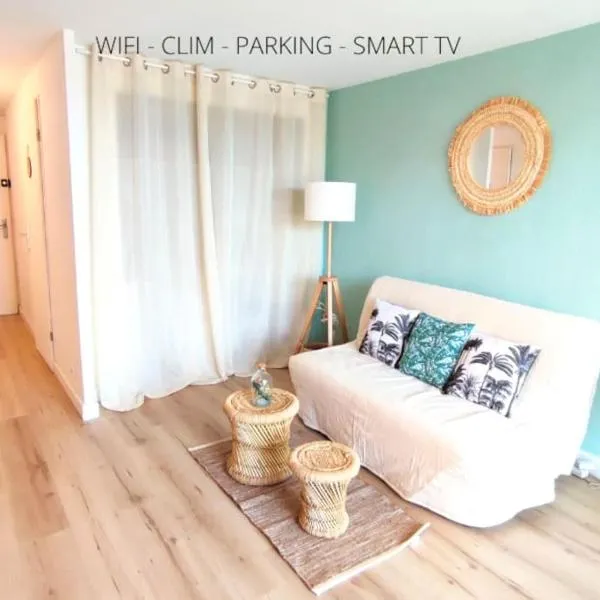 L'Escapade : Charmant T2 -Parking gratuit, piscine, wifi, clim, hotel u gradu Grisan
