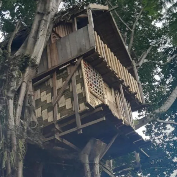 Glowing Mountain view tree house, hotel in Loanengo