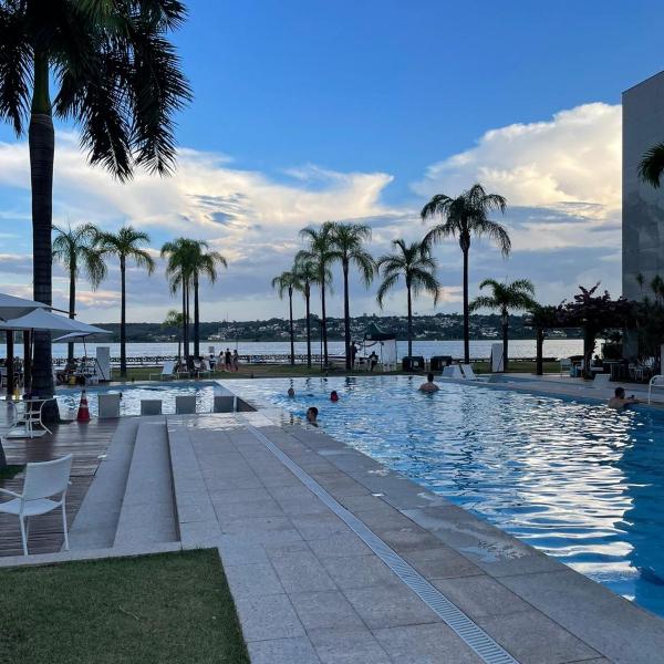 Estiloso Flat Brisas do Lago com terraço - Foto 4