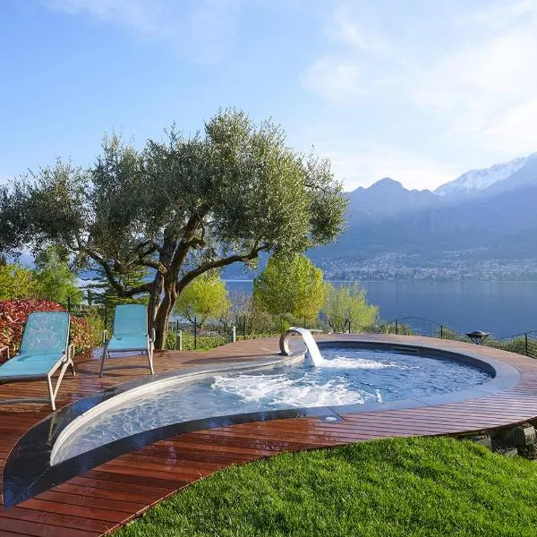 Villa Costanza- private seasonal warm pool, steam room, sauna-Bellagio Village Residence, hotell i Oliveto Lario