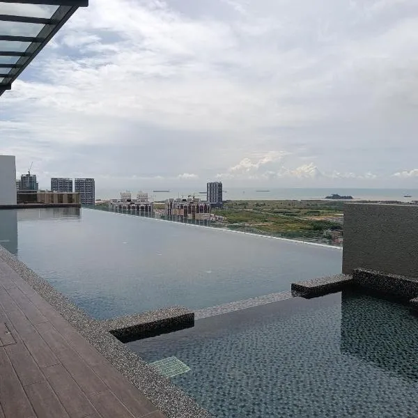 TopRoof Pool 2-6pax 5minJonker Neflix, hotel v destinaci Melaka