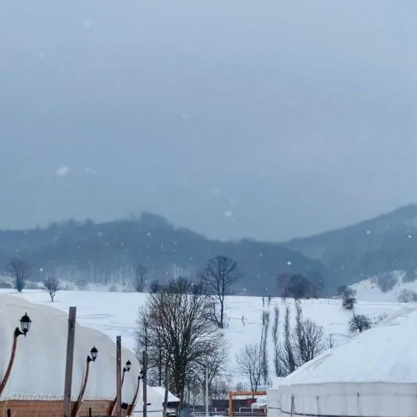 Glamping Iurte Mongole Spiritul Zimbrului, hotel in Vama Buzăului