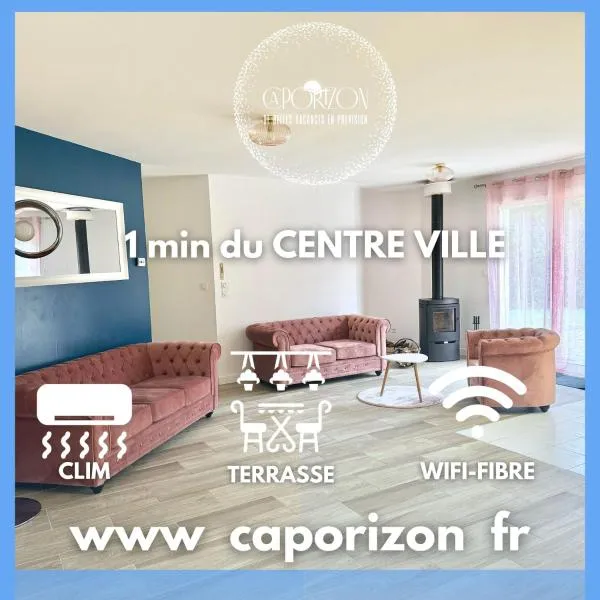 Caporizon -Villa Pommier-6 personnes-Terrasse-Jardin, hotel em Crégandie