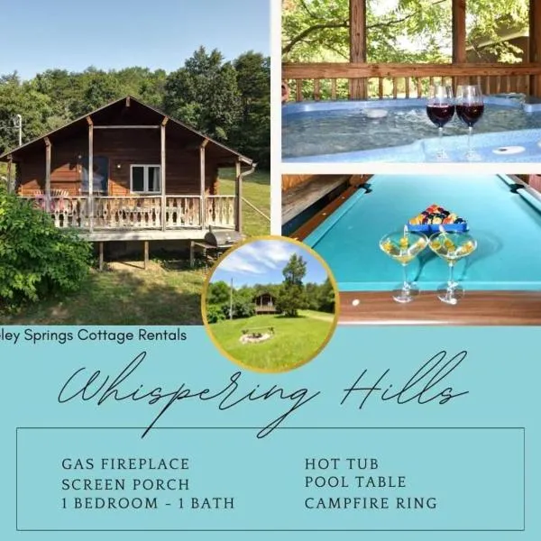 Whispering Hills -- Pet Friendly - Hot Tub - Grill - Wifi - Fire Pit - Covered Porch - Screen Porch - Fireplace - View - Billiard Table - Game room, hotel in Hedgesville
