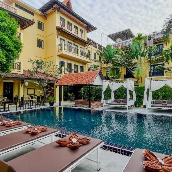 Villa Indochine d'Angkor, hotel in Phumĭ Srăh Sráng