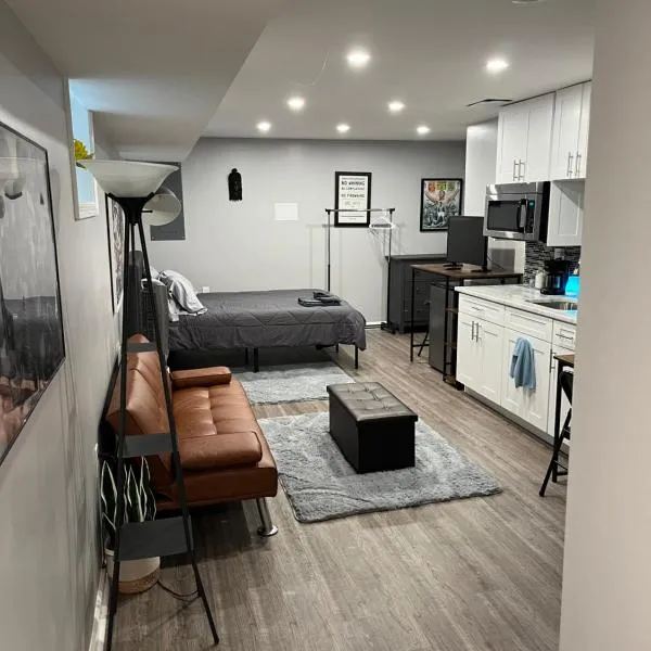 Private English Basement Studio Free Parking Steps to Metro, hotel in Washington, D.C.