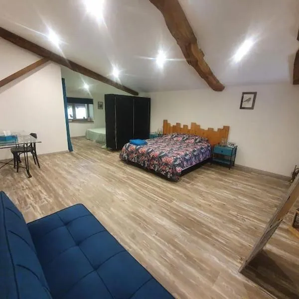 studio 2 spacieux avec petite cuisine à partager, hotel en Pressiat