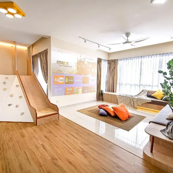 PROMO Spacious Kid-Friendly KidsVille, MystTunnel 5Mins Legoland, JB Johor Malaysia, hotel in Nusajaya