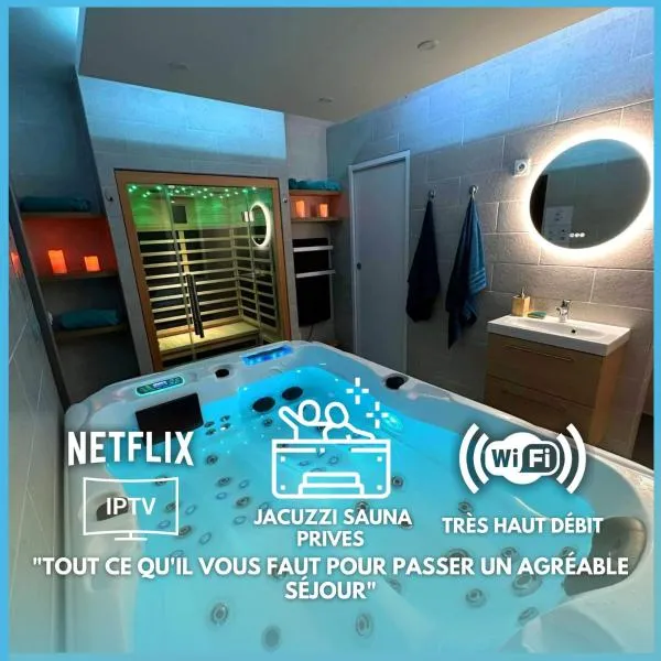 Escapade Relaxante - Spa - Jacuzzi - Sauna - Privés, hotell sihtkohas LʼIsle-Adam