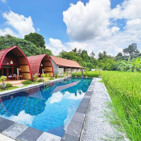 Uma Raos Cottage, hotell i Ubud
