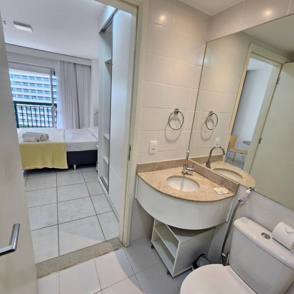 FLAT FUSION EXPRESS, SHN QUADRA 1 BLOCO D, AO LADO DA ESPLANADA DOS MINISTÉRIOS, SMART-TV, WI-FI, FILTRO DE ÁGUA, PISCINA, ACADEMIA, SAUNA, ESTACIONAMENTO GRÁTIS, ESTAÇÃO DE RECARGA DE CARRO ELÉTRICO, RECEPÇÃO 24 hs BY REI DOS FLATS - Foto 3