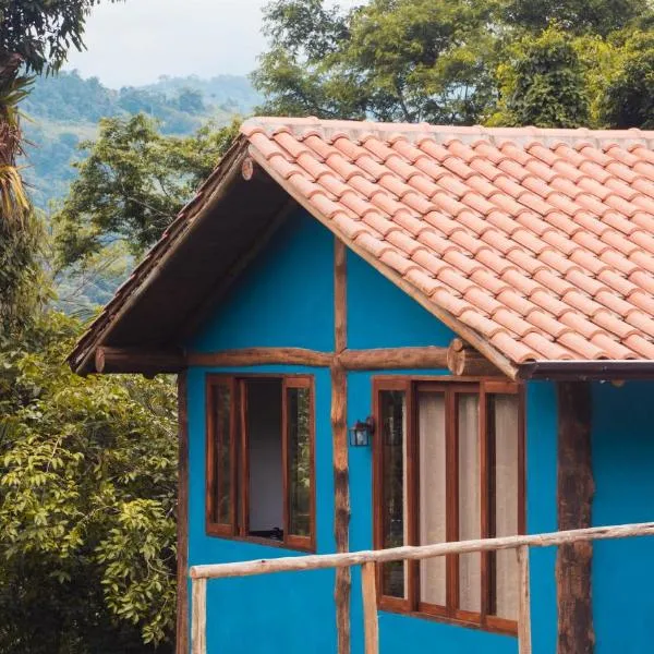 Ecocasa azul - Chalé na mata