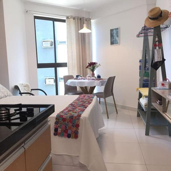 Lindo Studio em quadra beira-mar de Boa Viagem, 10 min do aeroporto.
