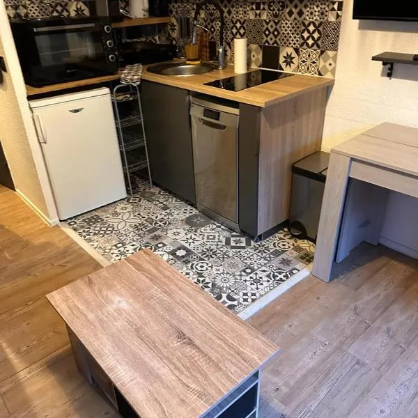 Valfrejus Studio 19m2 cosy 60 m des pistes draps non compris, hotel v destinácii Modane