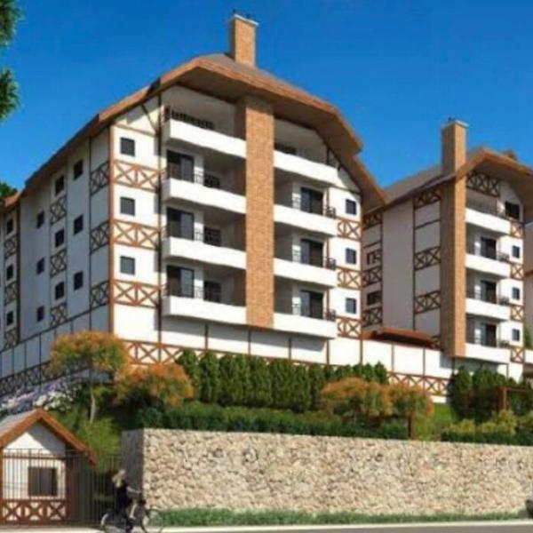 Apto. novo 3 dorm. c/lareira a 5min do Baden Baden