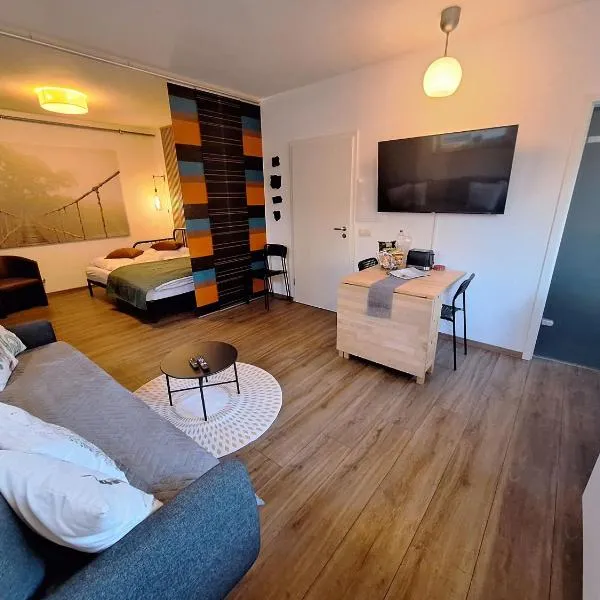 Ideal für kurze Aufenthalte – gemütliches 1-Zimmer-Apartment、Adelsdorfのホテル