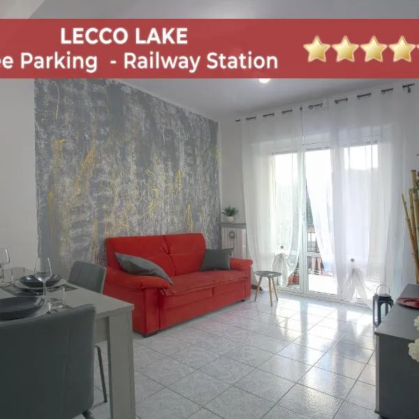 Lago di Lecco - Parcheggio Gratuito - Stazione Ferroviaria, hotell i Calolziocorte