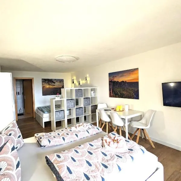 Urlaubsmagie - Ferienwohnung Sandsteinidyll - Mitten in der Natur, hotell i Sebnitz