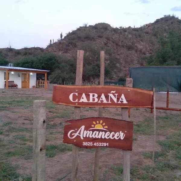 Cabaña "Amanecer", hotel in Sañogasta