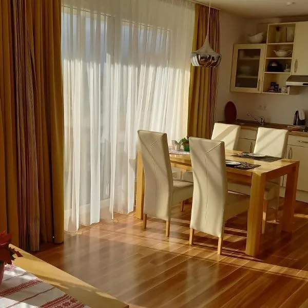 Wellness Ferienwohnung mit Bademantelgang zur Therme، فندق في باد جريسباخ