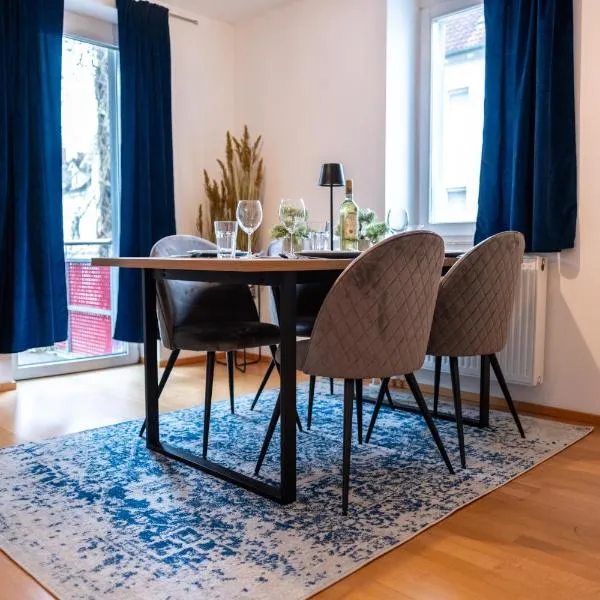 Klassen Apartments! Schnuckeliges Apartment - mit Balkon -in Bad Saulgau -für vier Personen - 1 OG, hotell i Bad Saulgau