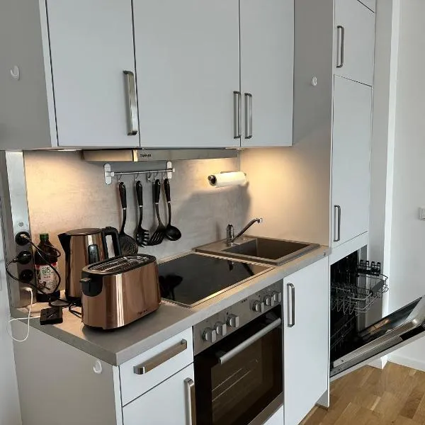 Modernes Apartment I Parkplatz I Terrasse, hotel v destinaci Blumberg