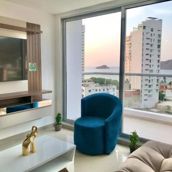 Apartamento hermosa vista Mar/ high floor sea view, hotel v destinaci Gaira