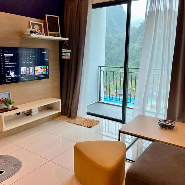 Hotspring 2 Room Suite @ Sunway Onsen with Theme Park View 4 to 6 pax, hotel v destinaci Tambun