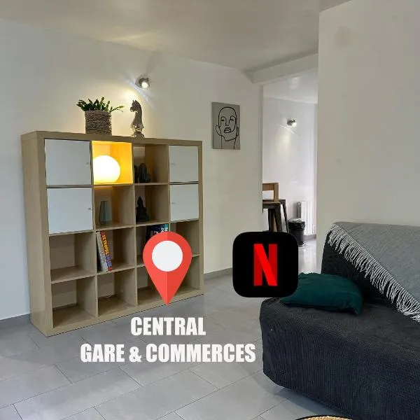 Superbe appartement cosy jardin, hotel Corbeil-Essonnes-ban