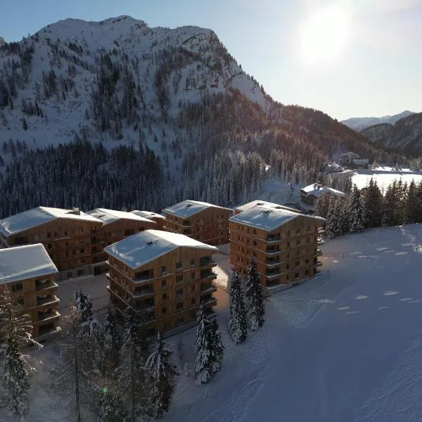 Wohnfühl-Apartment "Bergkristall 08" im Almresort Sonnenalpe Nassfeld, hotell sihtkohas Hermagor