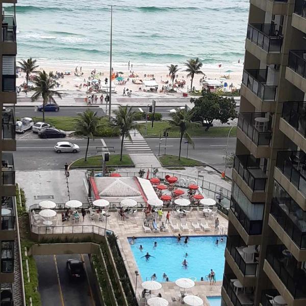Apart na Praia da Barra da Tijuca ,Posto 6 Aptº inteiro para até 4 pessoas