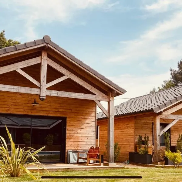 CHALET MONTANA - AU COTTAGE DU MEDOC - Proche de BORDEAUX, hôtel à Saint-Aubin-de-Médoc