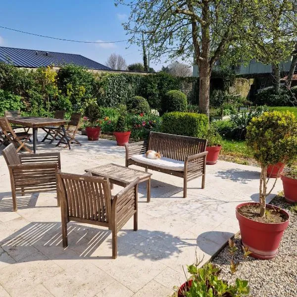 1 chambre 2 personnes dans une maison avec jardin proche centres d'intérêt et commerces, hotel v destinaci Bayeux