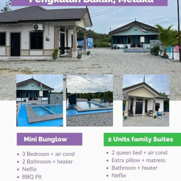 Rumah Armand Private Pool 5 bilik Pengkalan Balak Tg Bidara Masjid Tanah Melaka, hótel í Masjid Tanah